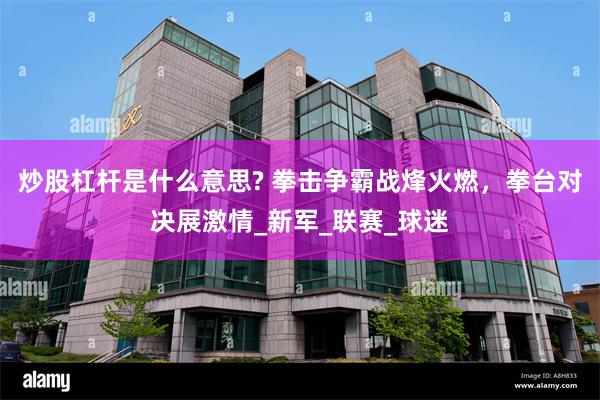 炒股杠杆是什么意思? 拳击争霸战烽火燃，拳台对决展激情_新军_联赛_球迷